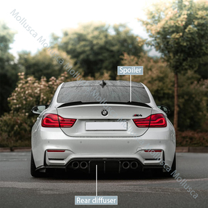 For M4 Series F82 True Carbon Rear Diffuser - Product Image 4