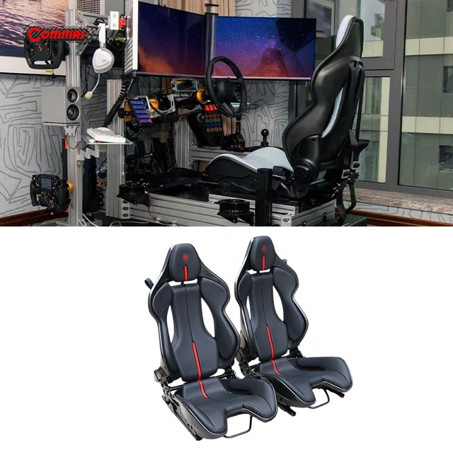 Dry Carbon Fiber Car Racing Game Simulator Seat for Ferrari Real Life Driving Experience Racers