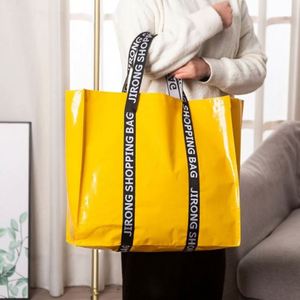 Sac fourre-tout de grande capacité, imperméable, personnalisé, en PP tissé, sac à bandoulière pour femmes, sac de shopping - Product Image 4