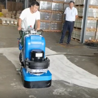 Meuleuse à sol en terrazzo de haute qualité, machine de meulage sans poussière pour la restauration des surfaces en béton