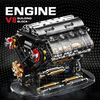 NOUVEAU 3101 Mini Blocs de Construction Moteur Mécanique en Plastique 40 Pièces Voiture de Course Tendance Jouet d'Assemblage à Collectionner Cadeau Garçons