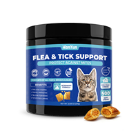 Pencegahan Kutu dan Tungau untuk Kucing, Permen Kunyah Lembut yang Aman dengan Vitamin & Mineral untuk Mendukung Imunitas & Kesehatan Kulit/Bulu, Semua Ras & Usia