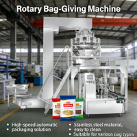 Machine d'emballage entièrement automatique pour aliments granulés en sachets préformés Doypack, remplissage et scellage de sacs stand-up avec peseuse multi-têtes pour papier