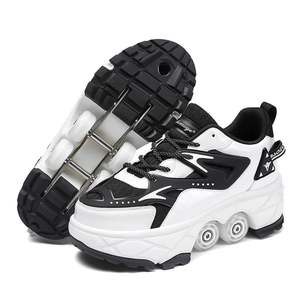 Patines 4 Ruedas Enfants Garçon Fille Baskets Avec Roues Déformation Chaussures et <span class=keywords><strong>Patins</strong></span> À Roulettes Patines De 4 Ruedas - Product Image 3
