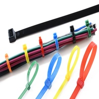 Pabrik Grosir Sampel Gratis Kabel Ikat Plastik Nylon Self Locking Warna Putih