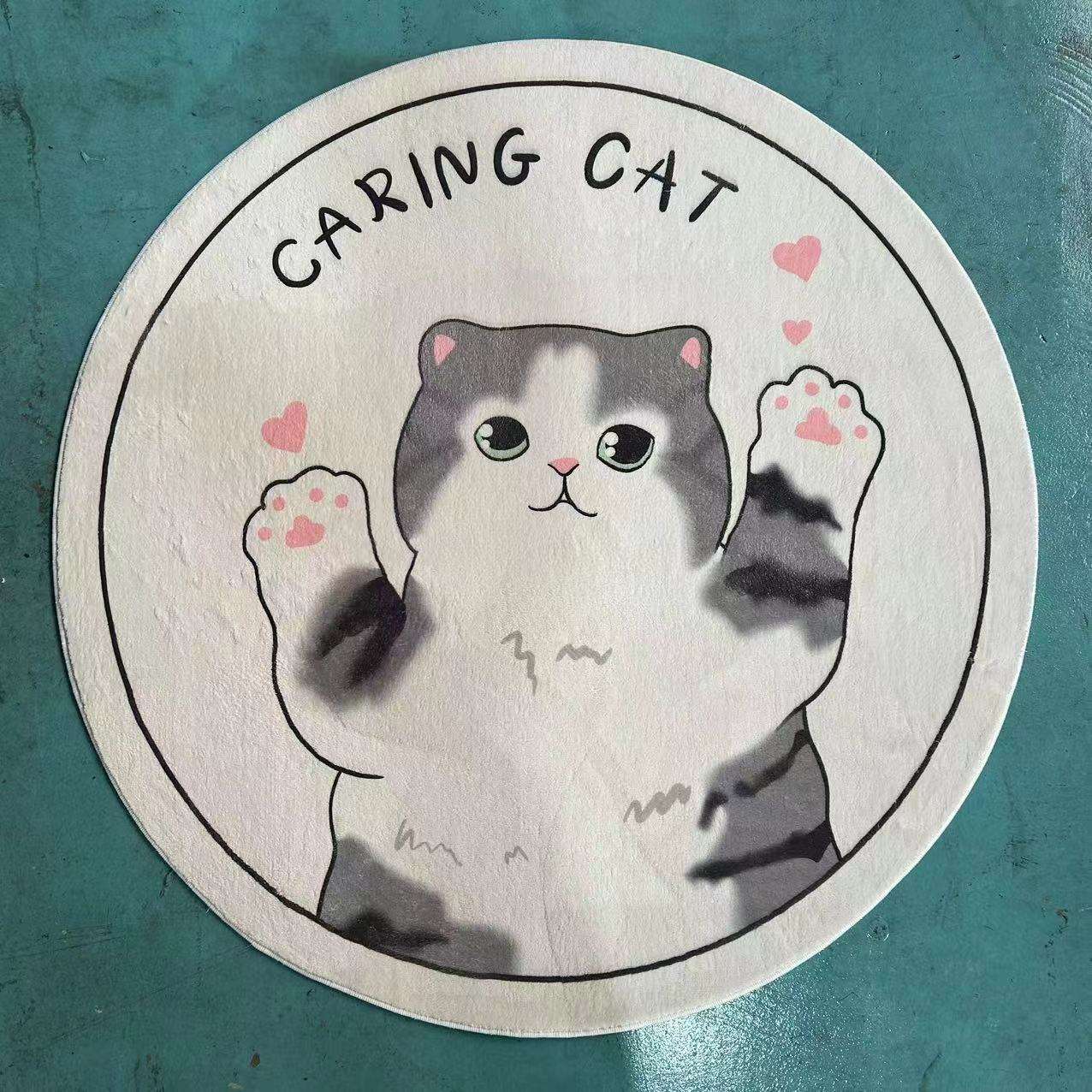 Black White-Round-Cat