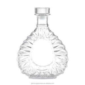 Bouteilles de liqueur en verre cristallin haute transparence, motif soleil vintage, directement de l'usine, pour brandy XO, whisky, vodka, <span class=keywords><strong>tequila</strong></span>, 700 ml, 750 ml - Product Image 1