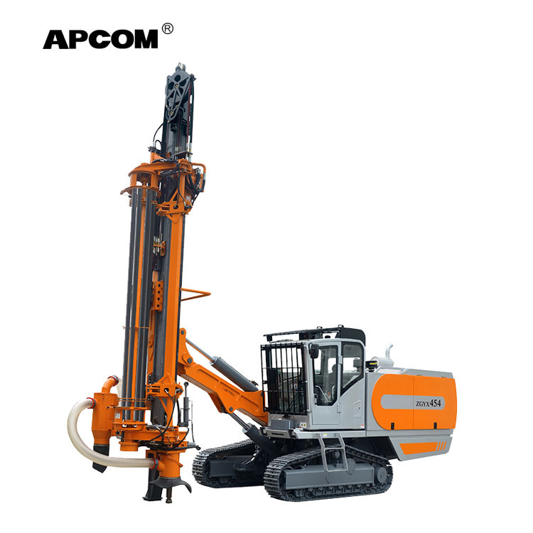 APCOM integrado compresor de aire y plataforma de perforación y cabina ZEGA Kaishan hidráulica automática superior martillo plat