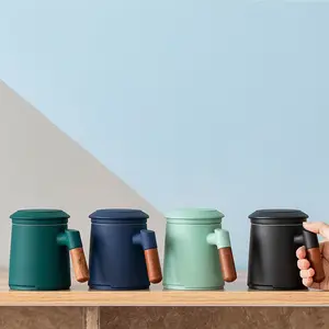 <span class=keywords><strong>Tasse</strong></span> <span class=keywords><strong>à</strong></span> thé en céramique <span class=keywords><strong>avec</strong></span> logo personnalisé, poignée en bois, mug émaillé <span class=keywords><strong>avec</strong></span> <span class=keywords><strong>infuseur</strong></span> <span class=keywords><strong>et</strong></span> <span class=keywords><strong>couvercle</strong></span>, mug <span class=keywords><strong>à</strong></span> thé en céramique personnalisé <span class=keywords><strong>avec</strong></span> filtre - Product Image 1