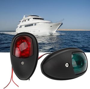 12V 보트 <span class=keywords><strong>LED</strong></span> 항해등 해양 신호등 선미 적색 녹색 포트 스타보드등 폰툰 배스 보트용 - Product Image 1