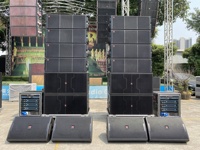 T.I Pro Audio pasivo alimentado line array sistema doble 12 pulgadas 3 vías sistema de sonido DJ concierto equipo de sonido