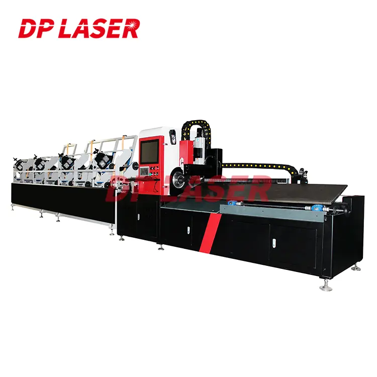 Machine de découpe LASER 3D à alimentation automatique, Tube rond, Tube carré, Fiber métallique