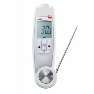 เทอร์โมมิเตอร์วัดอุณหภูมิอาหารแบบดิจิตอล Testo 104-IR - ใช้งานได้สองแบบ ทั้งแบบอินฟราเรดและแบบเจาะลึก - Product Image 1