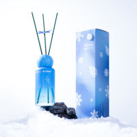 Ensemble diffuseur à bâtonnets et bougie parfumée pour la maison, personnalisable avec étiquette privée, longue durée, aromathérapie pour chambre, bureau, parfum féminin