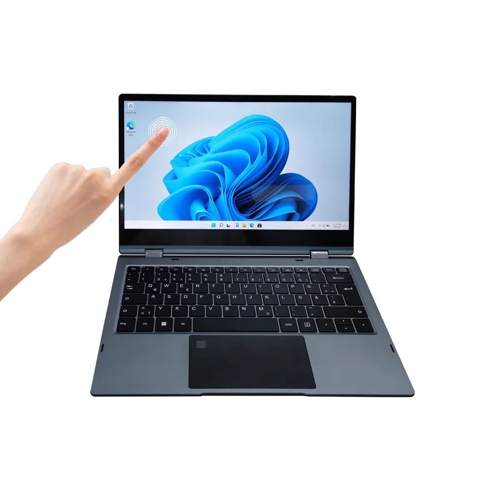 Factory Customization Notebook 13.3 inch Yoga laptop 360 degree I3 i5 i7 12th gen Slim laptop Touch Screen Metal Case Laptops