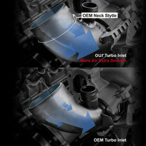 Coude d'entrée Turbo en aluminium noir pour Volkswagen Audi S3 8V pour VW <span class=keywords><strong>Golf</strong></span> MK7 <span class=keywords><strong>GTI</strong></span> 1.8T - Product Image 2