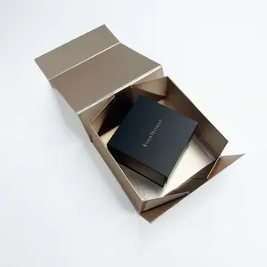 Золотой оптовый Пользовательский логотип премиум класса роскошный картон Подарочный парик удлинение волос Магнитная упаковочная коробка