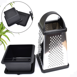 Premium Stainless Steel 4 Sided Cheese Vegetable Ginger Shredder Potato Hand Slicer Box Grater