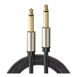 Câble audio Ugreen 5M en nylon tressé mâle vers mâle 6,5 mm P10 pour instrument, guitare, basse avec connecteurs plaqués or et tressage - Product Image 1