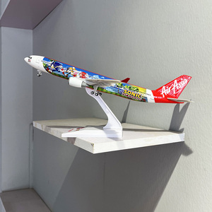 1:200 quy mô AirAsia Airbus A330-300 nhựa máy bay mô hình 32cm tùy chỉnh Máy tính để bàn nhựa thủ công máy bay - Product Image 1