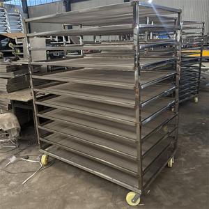 Carro <span class=keywords><strong>de</strong></span> enfriamiento y secado <span class=keywords><strong>de</strong></span> panadería con <span class=keywords><strong>estantes</strong></span> <span class=keywords><strong>de</strong></span> placa <span class=keywords><strong>de</strong></span> <span class=keywords><strong>acero</strong></span> <span class=keywords><strong>inoxidable</strong></span> extraíble para secado <span class=keywords><strong>de</strong></span> productos horneados - Product Image 4
