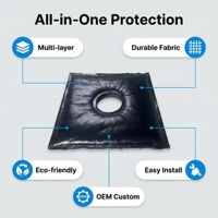 Feutre non tissé auto-adhésif blanc à haute absorption acoustique avec support antidérapant, marque Csdongli, épaisseur 5-15 mm, ensemble complet pour toiture