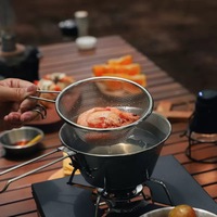 Bol pliable en acier inoxydable 304 de qualité alimentaire pour l'extérieur, bol à riz portable pour pique-nique, tasse pliable pour barbecue, ustensiles de cuisine de camping