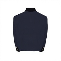 Veste d'hiver pour homme 100% laine à col montant, imperméable et coupe-vent, style vintage pour reconstitution historique d'uniformes