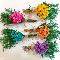 Buket Mini Bunga Kering Gaya Bohemian Laris untuk Pria, Buket Saku Pendamping Pria Terbaik