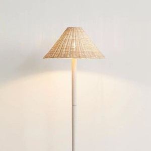 Lámpara de pie de bambú con fuente de luz LED estilo Wabi Sabi para sala de estar, sofá, sala de té - Product Image 4