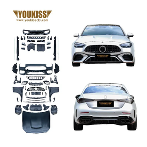 Para mercedes-benz Clase C W206 modificado <span class=keywords><strong>C63s</strong></span> <span class=keywords><strong>AMG</strong></span> 1:1 Kit de soporte de cuerpo ancho actualización no destructiva alta calidad <span class=keywords><strong>2022</strong></span> 2023 2024 - Product Image 1
