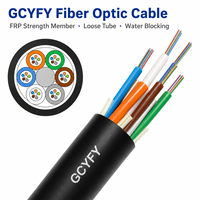 Câble optique micro-conduit soufflé à l'air GCYFY monomode G652D 24 48 96 fibres, câble optique à tube lâche torsadé