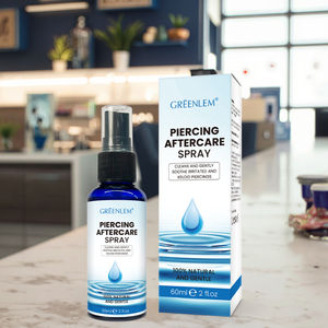 Aerosol de cuidado posterior de solución salina suave St John's Wort Vasaka Leaf para nuevos Piercings solución hipoalergénica sin alcohol limpia - Product Image 2