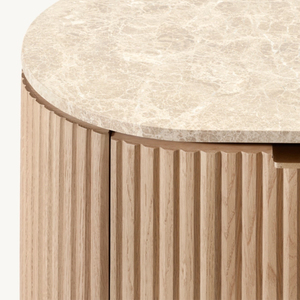 Wooden <strong>Bedside</strong> <strong>Table</strong> Elegant Solid Wood French Nightstands with <strong>Drawers</strong> for Bedroom Living Room Hotel or Home Bar - Product Image 5