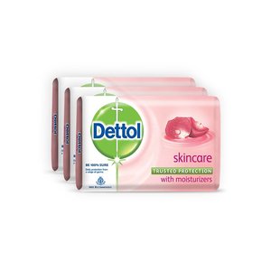 For Dettol Value Pack Skincare <b>Soap</b> for Oily Skin 3 Pieces X 125g Includes <b>Kojic</b> Acid & Papaya Face <b>Soap</b> Whitening Ingredients - Product Image 2