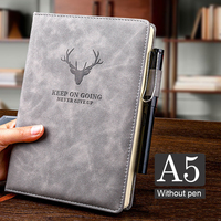 Cuaderno/Diario A5 de Cuero Sintético Super Grueso de 100/180/200/360 Páginas con Logotipo Personalizado