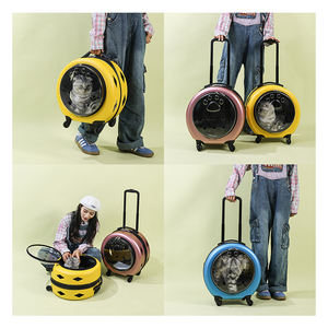 Sac de transport multifonctionnel et tendance pour animaux de compagnie, respirant, avec fermeture éclair, sac à dos portable pour <span class=keywords><strong>chiens</strong></span> et chats <span class=keywords><strong>en</strong></span> plastique - Product Image 2