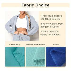 เสื้อสวมหัวมีฮู้ดแบบไม่มีซิปสำหรับผู้หญิงเสื้อครอปแบบไม่มีซิปรูดธรรมดาผ้าฝ้าย100แบบไม่มีกระเป๋ากำหนดโลโก้ได้เอง - Product Image 2