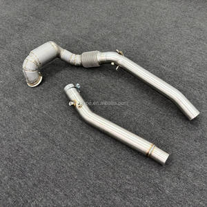 Sortie d'usine pour système de descente d'échappement à haut débit VW/Volkswagen <span class=keywords><strong>GOLF</strong></span> 8R 2.0T avec tuyaux de descente à bouclier thermique - Product Image 4