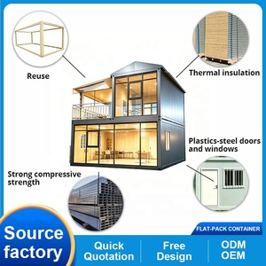 <span class=keywords><strong>Villa</strong></span> conteneur à assemblage rapide 20 et 40 pieds, fabrication directe usine, conteneur plat empilable, plusieurs couleurs au choix, cabane de glamping pour complexe hôtelier - Product Image 4