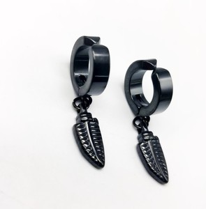 Boucles <span class=keywords><strong>d</strong></span>'oreilles coréennes en acier inoxydable feuilles boucles <span class=keywords><strong>d</strong></span>'oreilles clip sans piercing pour hommes - Product Image 5