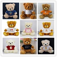 Boneka Beruang Teddy Bordir Custom Pabrik, Mainan Boneka Super Lembut, Hadiah Ulang Tahun Dewasa, Dekorasi Logo, Isi Kapas PP 14+