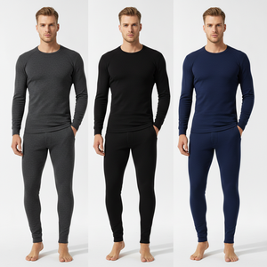 <span class=keywords><strong>Pigiama</strong></span> <span class=keywords><strong>Invernale</strong></span> da <span class=keywords><strong>Uomo</strong></span> Set Base Layer Compressivo Grigio Maglia a Maniche Lunghe e Pantaloni Termici Abbigliamento Sportivo <span class=keywords><strong>Pigiama</strong></span> per <span class=keywords><strong>Uomo</strong></span> e Donna - Product Image 2