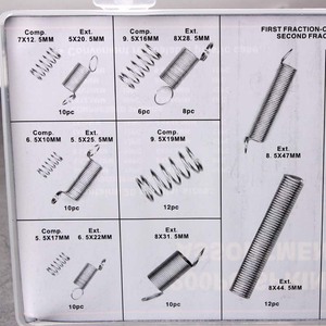ชุดสปริงตะขอเกี่ยว<span class=keywords><strong>แบบ</strong></span>ยืดหยุ่น หลายขนาด <span class=keywords><strong>สปริง</strong></span>เหล็กแรงดึงแรงอัด 200 ชิ้น <span class=keywords><strong>สปริง</strong></span>ขนาดเล็กแบบคละขนาดพร้อมตัวหนีบ - Product Image 6