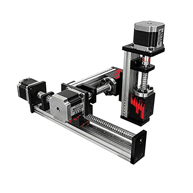 Multi-Axis Motorized Table XYZ Stage Industrial Robot with Ball Screw Drive and 0.03mm Precision