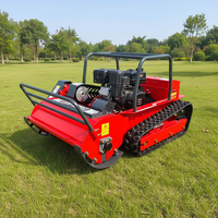 Mesin Pemotong Rumput Robot Hybrid Tenaga Listrik 2026 Pro 100cm dengan Remote Control, Pemotong Rumput Otomatis untuk Lereng dengan Silinder Hidrolik Ganda 1.6T