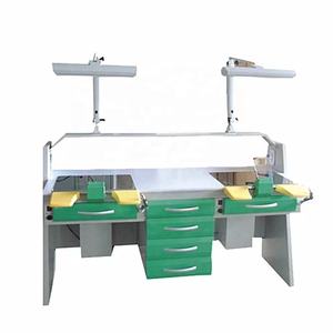 Diş laboratuar tezgahı iş istasyonu 1.75m teknisyen 2 kişi için çalışma tezgahı masa tek tezgah - Product Image 2