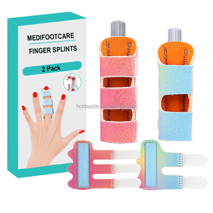 <strong>Colorful</strong> Fingers Braces Sleeve Soft Immobilizer Hand <strong>Splint</strong> Support Ring Reusable Index Broken Stabilizer Metal Finger <strong>Splints</strong> - Product Image 5