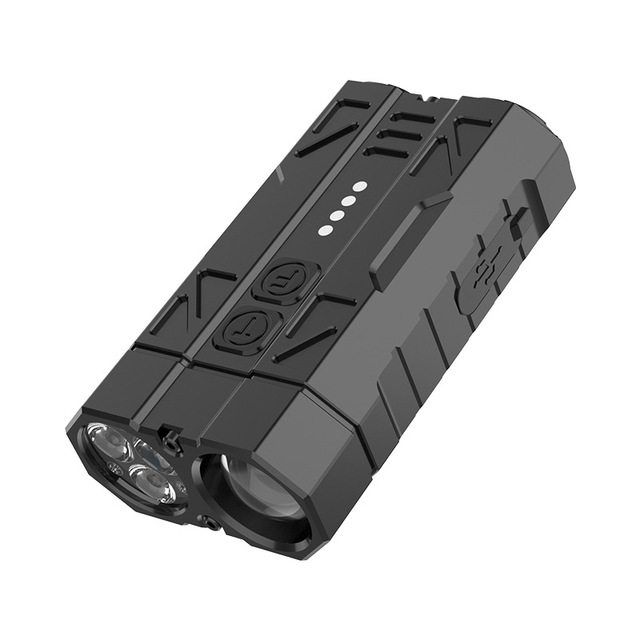 2026 New EDC High Brightness Flashlight USB Rechargeable Aluminum Alloy Magnetic lamp with Power Display Dimmable