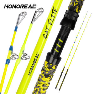 HONOREAL <strong>Catfish</strong> Surf Casting <strong>Rods</strong> with Fluorescent Tips Hard EVA Handle for Stream Lake River Fishing - Product Image 1